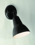 Trans Globe Mono Collection 1 Light Metal Shade Outdoor Wall Spotlight in Black Finish Model: 6001 BK