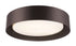 Trans Globe Moonstone LED FLUSH DRUM WH ACRY BK in Black Finish Model: LED-30051 BK