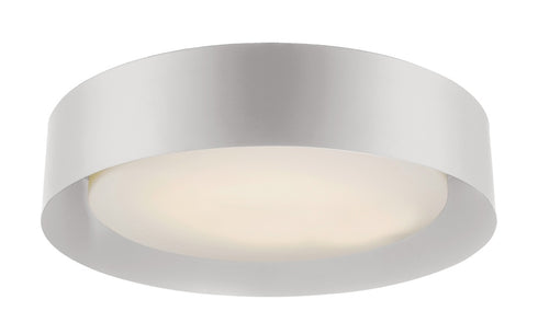 Trans Globe Moonstone LED FLUSH DRUM WH ACRY BK in Black Finish Model: LED-30051 BK