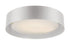 Trans Globe Moonstone LED FLUSH DRUM WH ACRY BK in Black Finish Model: LED-30051 BK