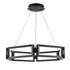 Trans Globe Mythos 30 Inch LED PENDANT RECTANGLE LINK in Black Finish Model: MDN-1589 BK