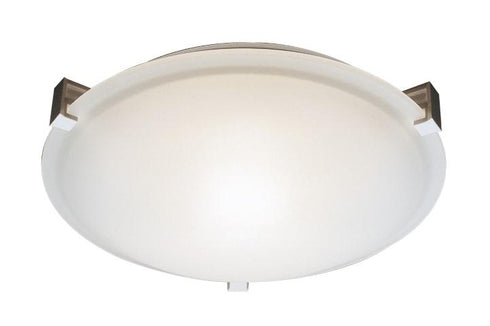 Trans Globe Neptune 12 Inch Flush Mount Indoor Ceiling Light in Brushed Nickel Finish Model: 59006 BN