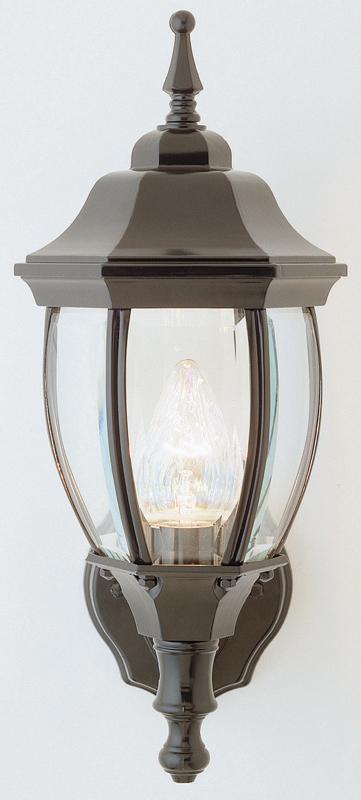 Trans Globe Ojai 1 Light UP WALL With PHOTOCELL in Black Finish Model: 4470 BK