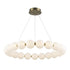 Trans Globe Orb II 33 Inch LED PENDANT PEARL RING MED in Antique Gold Finish Model: MDN-1592 AG