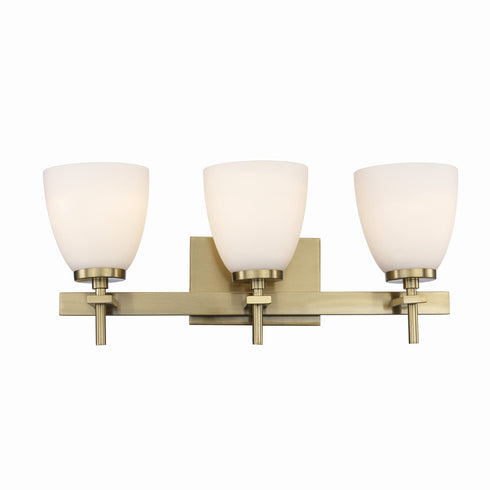 Trans Globe Oxnard 3 Light Reversible Shaded Vanity Light Model: 22293 BK