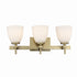 Trans Globe Oxnard 3 Light Reversible Shaded Vanity Light Model: 22293 BK