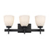Trans Globe Oxnard 3 Light Reversible Shaded Vanity Light Model: 22293 BK