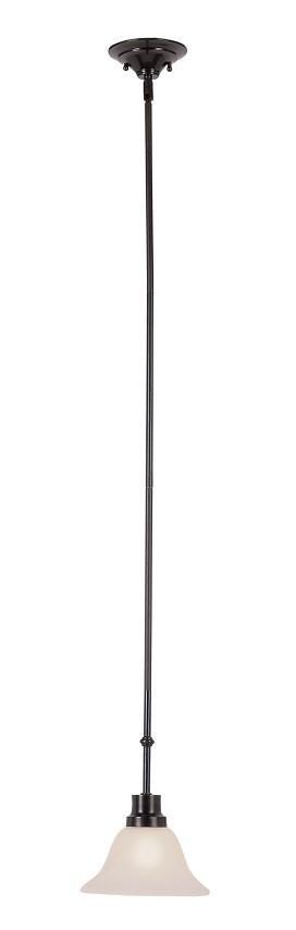 Trans Globe Perkins 1 Light Indoor Mini Pendant with Glass Bell Shade in Brushed Nickel Finish Model: 6548 BN