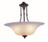 Trans Globe Perkins 3 Light Indoor Glass Bowl Pendant with Chain Brushed Nickel Finish Model: 6543 BN