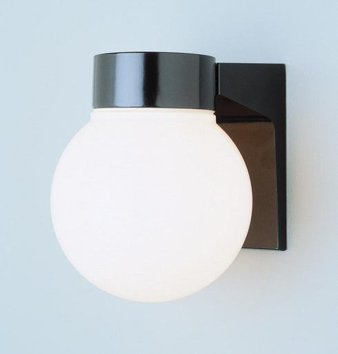 Trans Globe Pershing 1 Light Globe Shade Outdoor Wall Model: 4800 BK