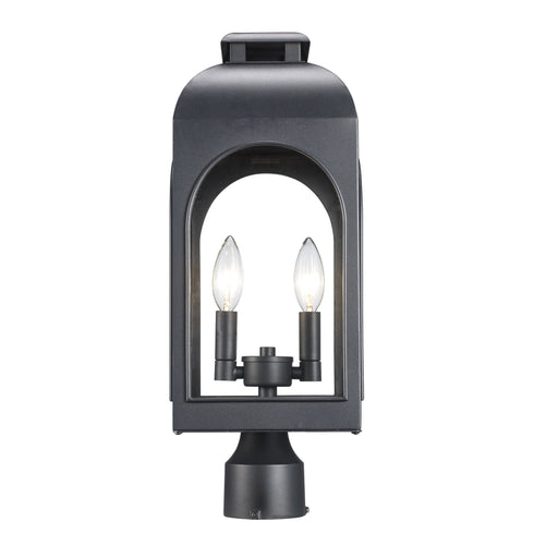 Trans Globe Presence Collection 2 Light Arched Frame Post Model: 51284 BK