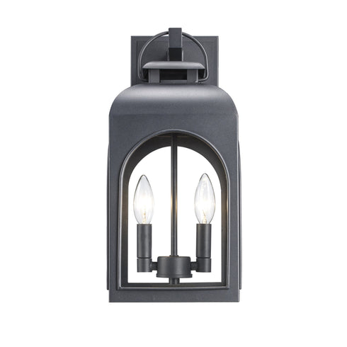 Trans Globe Presence Collection 2 Light Arched Frame Wall Model: 51281 BK
