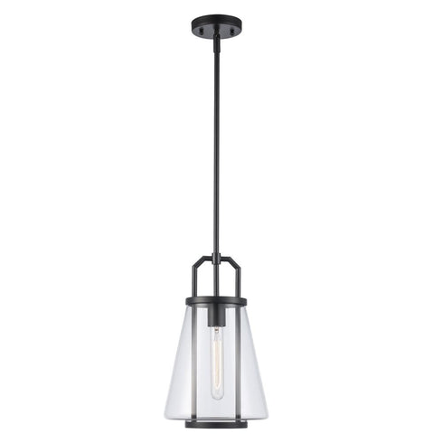 Trans Globe River 1 Light PENDANT CONE GLASS M AG in Antique Gold Finish Model: PND-2232 AG