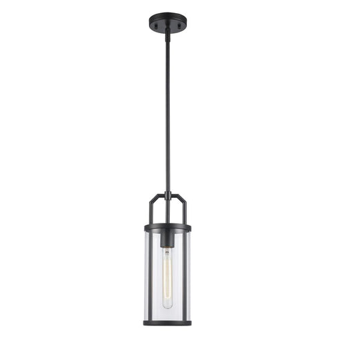 Trans Globe River 1 Light PENDANT CYLINDER GLASS M A in Antique Gold Finish Model: PND-2234 AG
