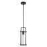 Trans Globe River 1 Light PENDANT CYLINDER GLASS M A in Antique Gold Finish Model: PND-2234 AG