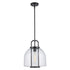 Trans Globe River 1 Light PENDANT GLASS DOME M AG in Antique Gold Finish Model: PND-2230 AG