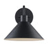 Trans Globe Roscoe 1 Light Industrial Wall Sconce in Black Finish Model: 11760 BK
