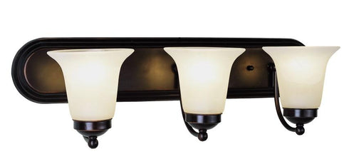 Trans Globe Rusty Collection 3 Light Glass Bell Shades Model: 3503 ROB