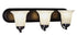 Trans Globe Rusty Collection 3 Light Glass Bell Shades Model: 3503 ROB