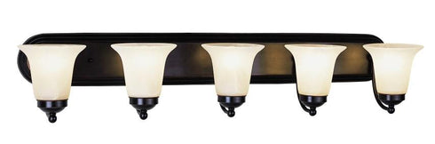 Trans Globe Rusty Collection 5 Light Glass Bell Shades Model: 3505 ROB