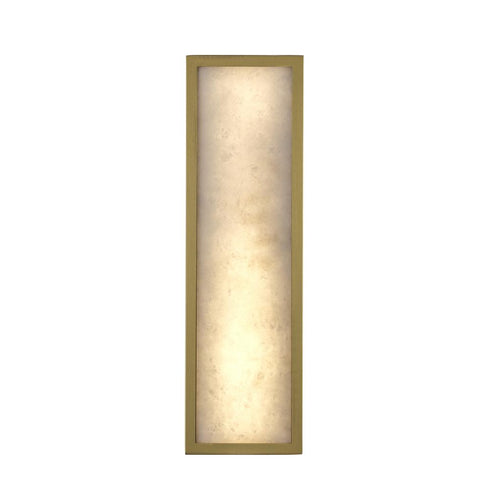 Trans Globe Sahara 16' ALABASTER SQUARE SCONCE AG in Antique Gold Finish Model: LED-22640 AG