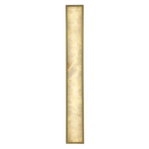 Trans Globe Sahara 36 Inch ALABASTER SQUARE SCONCE AG in Antique Gold Finish Model: LED-22646 AG
