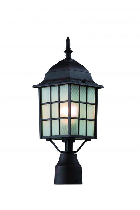 Trans Globe San Gabriel 1 Light POST MOUNT in Black Finish Model: 4421 BK
