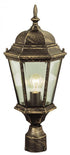 Trans Globe San Rafael 1 Light LRG POST TOP in Black Finish Model: 4260 BK