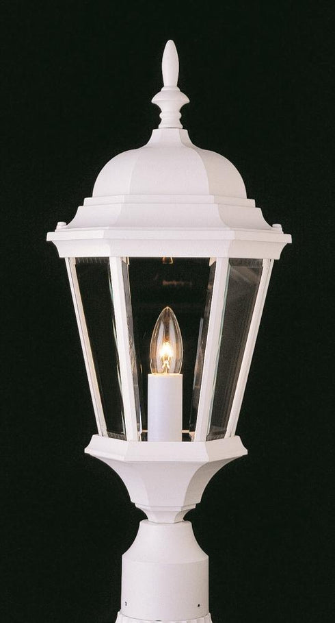Trans Globe San Rafael 1 Light LRG POST TOP in Black Finish Model: 4260 BK