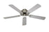 Trans Globe Seltzer 52 Inch FAN ONLY BRUSHED NICKEL 2 Inch ROD Model: F-1001 BN