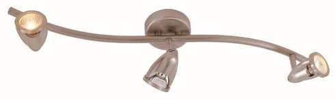 Trans Globe Stingray 3 Light TRACK WAVE GU10 in Brushed Nickel Finish Model: W-465 BN