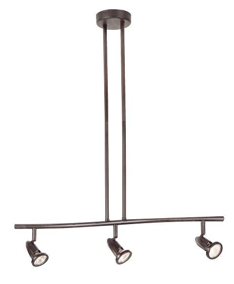 Trans Globe Stingray 3 Light TRACK WAVE GU10 in Brushed Nickel Finish Model: W-465 BN