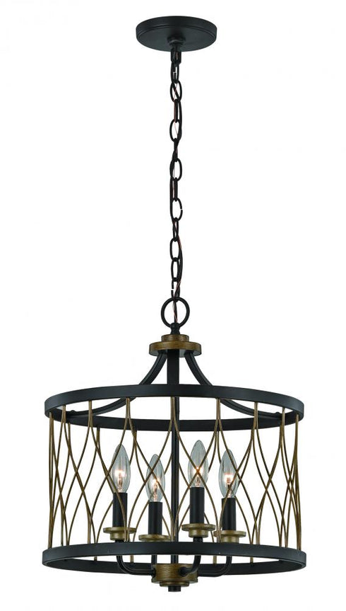 Trans Globe Tahoe 4 Light 4 Light CHANDELIER LG ROB in Rubbed Oil Bronze Finish Model: 70696 ROB
