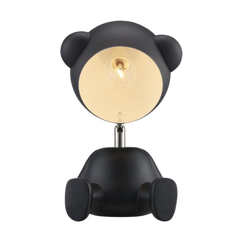 Trans Globe Teddy MINIMALIST BEAR TABLE LAMP BK in Black Finish Model: RTL-9141 BK