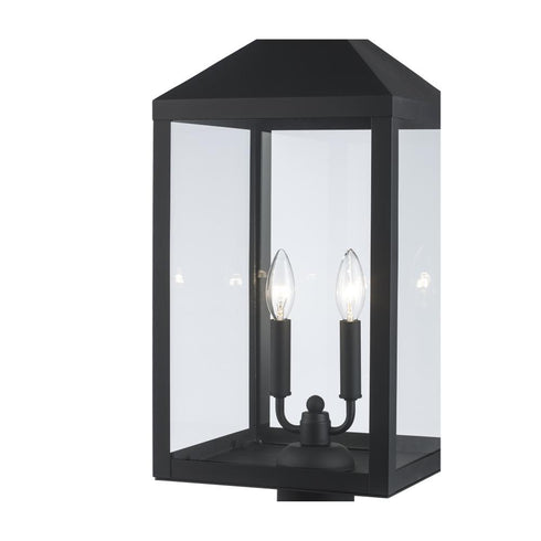 Trans Globe Tempest Post Lantern in Black Model: 51535 BK