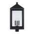Trans Globe Tempest Post Lantern in Black Model: 51536 BK