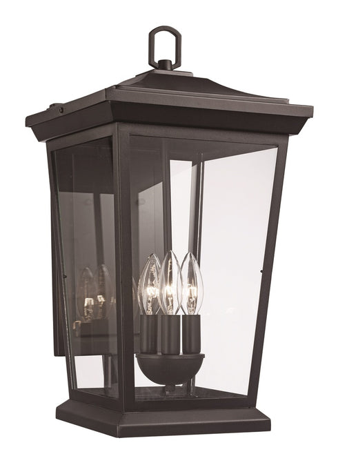 Trans Globe Turlock 19 Inch Wall Lantern in Black Finish Model: 50772 BK