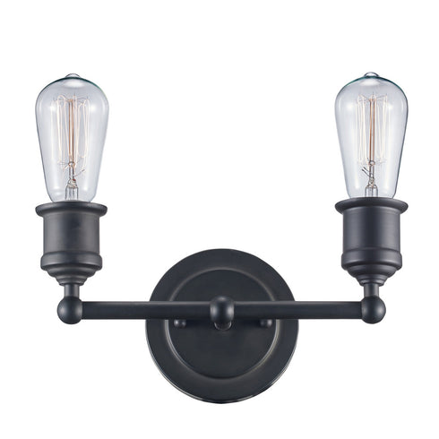 Trans Globe Underwood 11 Inch wide Vanity Bar in Rubbed Oil Bronze Finish Model: 70842 ROB