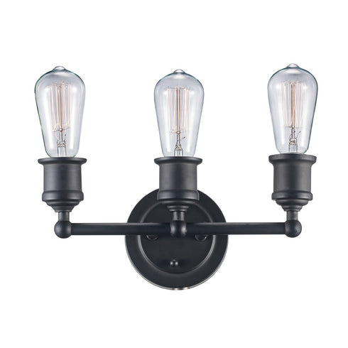 Trans Globe Underwood 12 Inch wide Vanity Bar in Rubbed Oil Bronze Finish Model: 70843 ROB