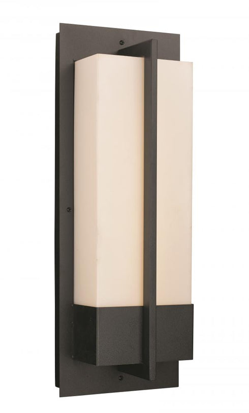 Trans Globe Venue LED OUTD WALL MODERN LRG BK in Black Finish Model: LED-50152 BK