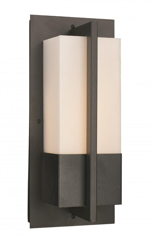 Trans Globe Venue LED OUTD WALL MODERN SML BK in Black Finish Model: LED-50150 BK