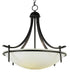 Trans Globe Vitalian 3 Light PENDANT MARBLEIZED GLASS in Brushed Nickel Finish Model: 8177 BN