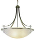 Trans Globe Vitalian 4 Light PENDANT LG ALABASTER GLASS in Brushed Nickel Finish Model: 8178 BN