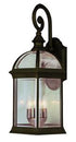 Trans Globe Wentworth 3 Light WALL MED OUTD BEVELED GLAS in Black Finish Model: 44181 BK
