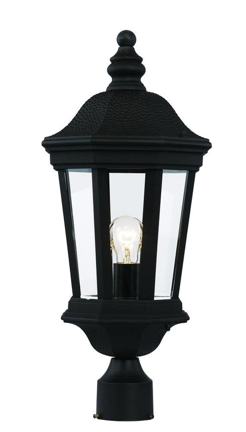 Trans Globe Westfield Clear Glass Outdoor Post Mount Model: 40403 BK