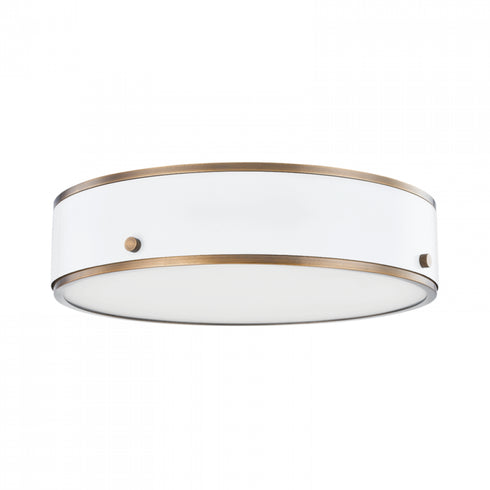 Troy 1 Light Large Flush Mount Model: C8316-PBR/SWH