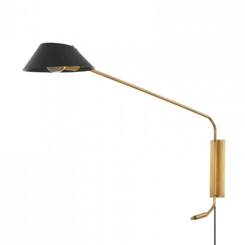 Troy 1 Light Portable Wall Sconce Model: PTL8128-PBR/SBK