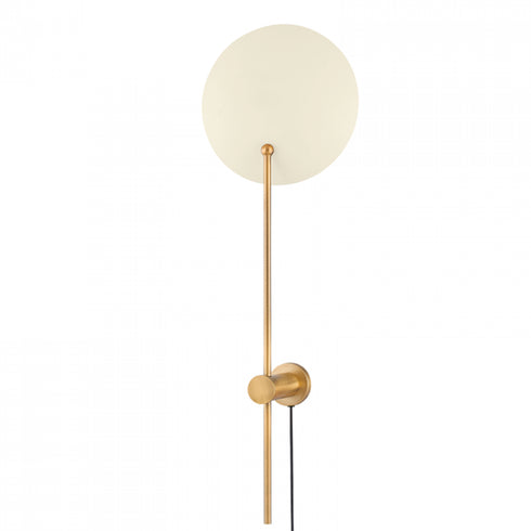 Troy 1 Light Portable Wall Sconce Model: PTL8132-PBR/SSD