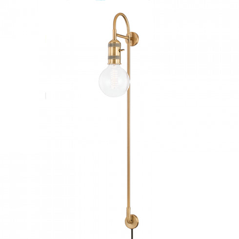 Troy 1 Light Portable Wall Sconce Model: PTL8136-PBR