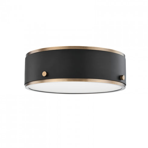 Troy 1 Light Small Flush Mount Model: C8312-PBR/SFB